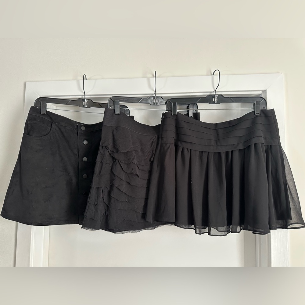 Express Elegant Black Skirt Trio -large
